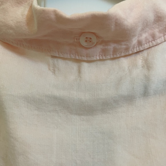 NWT cloth & stone tie front button up crop medium - Picture 4 of 5